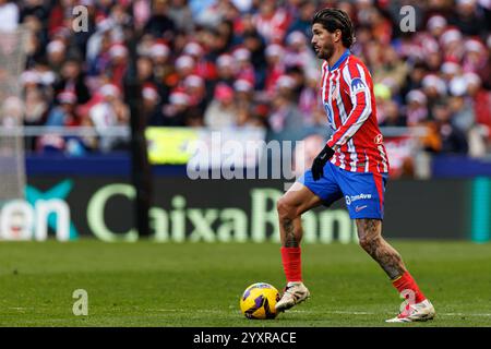LaLiga 24/25 match entre l'Atletico de Madrid et Getafe CF gagné par l'Atletico 1:0 avec un but d'Alexander Sorloth Banque D'Images
