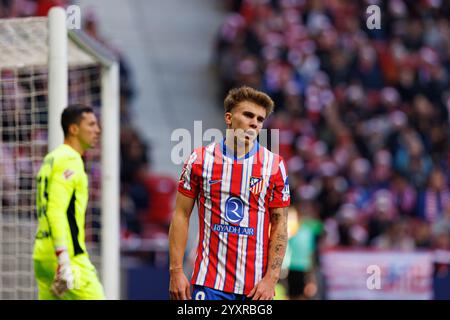 LaLiga 24/25 match entre l'Atletico de Madrid et Getafe CF gagné par l'Atletico 1:0 avec un but d'Alexander Sorloth Banque D'Images