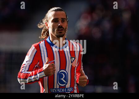 LaLiga 24/25 match entre l'Atletico de Madrid et Getafe CF gagné par l'Atletico 1:0 avec un but d'Alexander Sorloth Banque D'Images