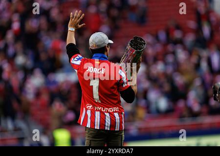 LaLiga 24/25 match entre l'Atletico de Madrid et Getafe CF gagné par l'Atletico 1:0 avec un but d'Alexander Sorloth Banque D'Images