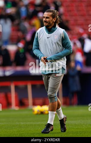LaLiga 24/25 match entre l'Atletico de Madrid et Getafe CF gagné par l'Atletico 1:0 avec un but d'Alexander Sorloth Banque D'Images