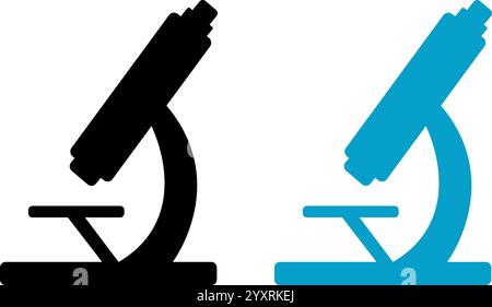 Illustration d'un microscope, pour une utilisation sur des sujets médicaux Illustration de Vecteur