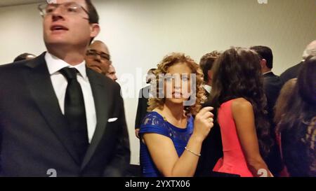 Debbie Wasserman Schultz à 2016 Association des journalistes accrédités auprès de la Maison Blanche le dîner. Banque D'Images