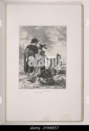 Delacroix - Hamlet et Horatio devant les fossoyeurs, Banque D'Images