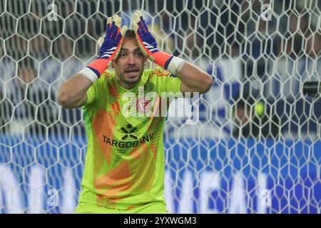 Gelsenkirchen, Deutschland. 14 décembre 2024. 2. Bundesliga - FC Schalke 04 - Fortuna Düsseldorf am 14.12.2024 in der Veltins-Arena auf Schalke Torwart Florian Kastenmeier (Duesseldorf 33) unzufrieden, enttäuscht, enttaeuscht, niedergeschlagen Foto : osnapix DFL REGLEMENT interdit toute utilisation de photographies comme séquences d'images et/ou quasi-vidéo crédit : dpa/Alamy Live News Banque D'Images