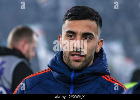 Turin, Italien. 14 décembre 2024. Nico Gonzalez de la Juventus FC regarde pendant la Serie A 2024/25 le match de football entre la Juventus FC et le Venezia FC à l'Allianz Stadium crédit : dpa/Alamy Live News Banque D'Images