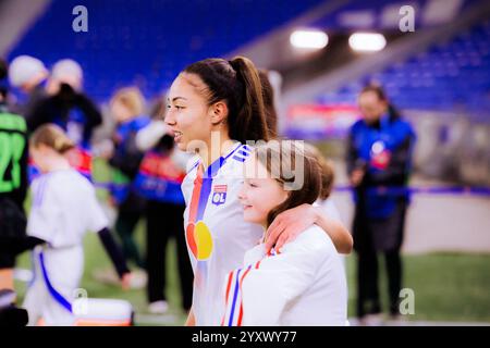 Lyon, France. 17 décembre 2024. Selma Bacha (4 Olympique Lyonnais) lors du match de l'UEFA Women's Champions League entre l'Olympique Lyonnais et le VfL Wolfsburg au Groupama Stadium de Lyon. (Pauline FIGUET/SPP) crédit : SPP Sport Press photo. /Alamy Live News Banque D'Images