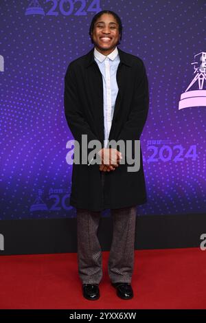 Salford, Royaume-Uni. 17 décembre 2024. Cindy Ngamba arrive au BBC Sports Personality of the Year 2024, MediaCityUK. Crédit : Doug Peters/EMPICS/Alamy Live News Banque D'Images