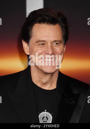 HOLLYWOOD, CALIFORNIE - 16 DÉCEMBRE : Jim Carrey assiste à la première à Los Angeles de Sonic the Hedgehog 3 de Paramount au TCL Chinese Theatre on Decem Banque D'Images