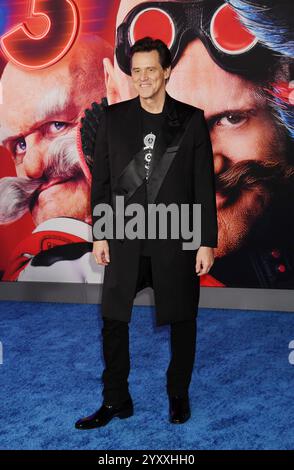 HOLLYWOOD, CALIFORNIE - 16 DÉCEMBRE : Jim Carrey assiste à la première à Los Angeles de Sonic the Hedgehog 3 de Paramount au TCL Chinese Theatre on Decem Banque D'Images