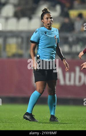 Rome, Italie. 17 décembre 2024. Arbitre Shona Shukrula (NED) lors du Groupe A - jour 6 - UEFA Women's Champions League 2023/24 entre l'A.S. Roma et le Galatasaray A.Ş. Au stade Tre Fontane le 17 décembre 2024 à Rome, Italie. Crédit : Domenico Cippitelli/Alamy Live News Banque D'Images