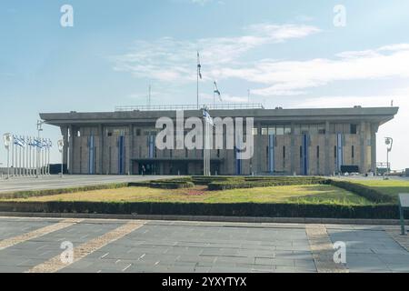 Jérusalem, New York, États-Unis. 17 décembre 2024. Vue du Parlement israélien - Knesset à Jérusalem, Israël le 17 décembre 2024 (image crédit : © Lev Radin/ZUMA Press Wire) USAGE ÉDITORIAL SEULEMENT! Non destiné à UN USAGE commercial ! Banque D'Images