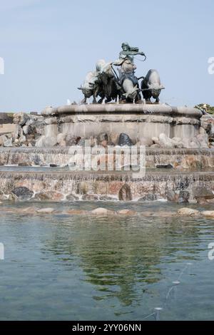 Fontaine Gefion (Gefionspringvandet), Copenhague, Danemark Banque D'Images