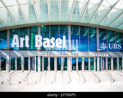 Détail du Convention Center of Art Basel Miami Beach est une foire internationale d'art de premier plan qui transforme chaque année Miami en un centre culturel mondial Banque D'Images