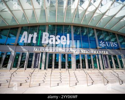 Détail du Convention Center of Art Basel Miami Beach est une foire internationale d'art de premier plan qui transforme chaque année Miami en un centre culturel mondial Banque D'Images