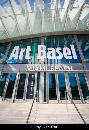 Détail du Convention Center of Art Basel Miami Beach est une foire internationale d'art de premier plan qui transforme chaque année Miami en un centre culturel mondial Banque D'Images