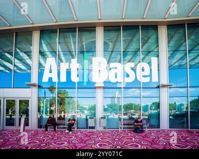 Détail du Convention Center of Art Basel Miami Beach est une foire internationale d'art de premier plan qui transforme chaque année Miami en un centre culturel mondial Banque D'Images