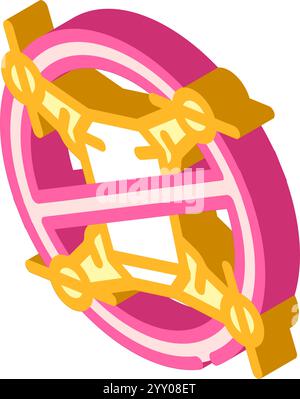 illustration vectorielle d'icône isométrique de véhicule aérien de sécurité de drone Illustration de Vecteur