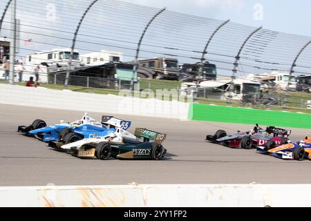 Newton Iowa, États-Unis - 22 juin 2013 : IndyCar Iowa Corn 250, Iowa Speedway, entraînements et qualifications. Ed Carpenter Indianapolis Fuzzy's Vodka Banque D'Images