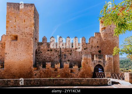 Le château de Frías est le château des ducs de Frías, surplombant la vallée de Tobalina. Il a été construit entre le XIIe et le XVe siècle. Frías, Las Merindad Banque D'Images