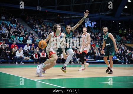 Wroclaw, basse-Silésie, Pologne. 18 décembre 2024. SARGULIANIS lors d'un match de la Ligue des Champions de basket-ball entre WKS Slask Wroclaw et Rytas Vilnius, le 18 décembre 2024. Wroclaw, Pologne. (Crédit image : © Mateusz Birecki/ZUMA Press Wire) USAGE ÉDITORIAL SEULEMENT! Non destiné à UN USAGE commercial ! Banque D'Images