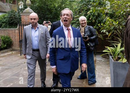 [MccLi0009646] Nigel Farage et Richard TICE lors d'un événement Reform UK cet après-midi. C) Belinda Jiao 07598931257 www.belindajiao.com jiao.bilin@gmai Banque D'Images