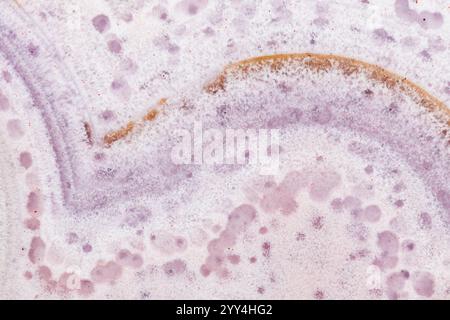 Texture aquarelle abstraite avec des tons roses et blancs doux, avec des formes organiques et des dégradés subtils. Parfait pour les arrière-plans, les éléments de conception, ou Banque D'Images