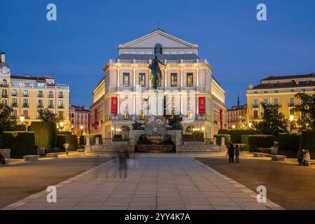 Teatro Real (Opéra Royal de Madrid), Plaza de Oriente, Madrid, Espagne Banque D'Images