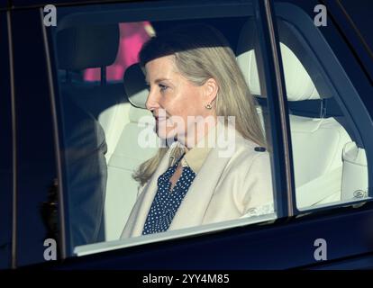 Londres, Royaume-Uni. 19 décembre 2024. Sophie Duchesse d'Édimbourg assiste au déjeuner de Noël royal annuel organisé par le roi Charles et la reine Camilla, au palais de Buckingham. Crédit : Doug Peters/EMPICS/Alamy Live News Banque D'Images