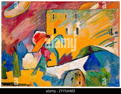 Wassily Kandinsky, improvisation 3, peinture abstraite à l'huile sur toile, 1909 Banque D'Images