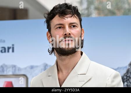 Roma, Latium. 19 décembre 2024. Ernesto DÕArgenio pendant le Photocall du film Cortina Express à l'Hôtel le Meridien Visconti, Rome, Italie, 19 décembre AllShotLive crédit : Sipa USA/Alamy Live News Banque D'Images