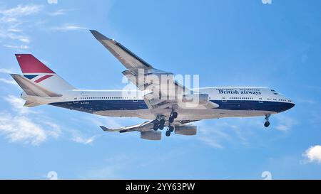 G-CIVB BA Retro British Airways Boeing 747-436 Londres Heathrow Royaume-Uni 21-08-2019 Banque D'Images