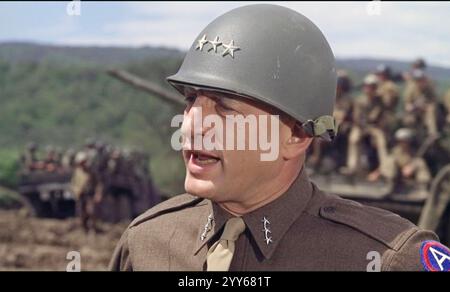 PATTON 1970 20th Century Fox film biographique avec George C. . Scott Banque D'Images