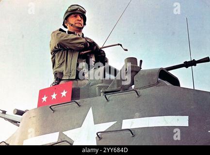 PATTON 1970 20th Century Fox film biographique avec George C. . Scott Banque D'Images