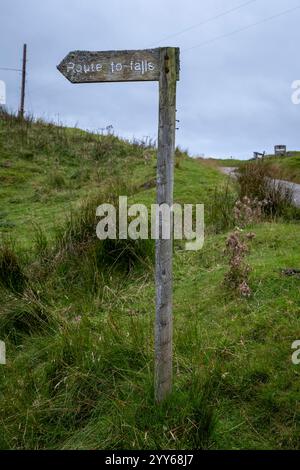 Clashnessie Falls, Lairg, Écosse, Royaume-Uni Banque D'Images