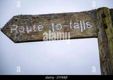 Clashnessie Falls, Lairg, Écosse, Royaume-Uni Banque D'Images