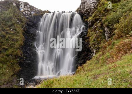 Clashnessie Falls, Lairg, Écosse, Royaume-Uni Banque D'Images