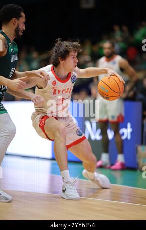 Wroclaw, basse-Silésie, Pologne. 18 décembre 2024. SARGULIANIS lors d'un match de la Ligue des Champions de basket-ball entre WKS Slask Wroclaw et Rytas Vilnius, le 18 décembre 2024. Wroclaw, Pologne. (Crédit image : © Mateusz Birecki/ZUMA Press Wire) USAGE ÉDITORIAL SEULEMENT! Non destiné à UN USAGE commercial ! Banque D'Images