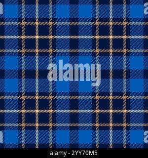 Motif écossais sans couture. Vérifier la conduite. Motif à carreaux de tartan répétés. Flanelle rayée écossaise répétée. Imprimés en tissu écossais. Treillis en sergé Vichy Illustration de Vecteur