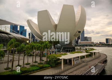 Devant le Musée des sciences de l'art de Singapour pendant la journée, Singapour Banque D'Images