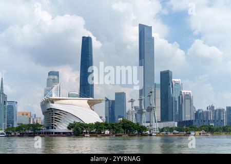 promenade de la ville de zhujiang nouvelle ville Banque D'Images