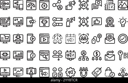 Collection d'icônes vectorielles de haute qualité avec contour modifiable. Idéal pour les projets professionnels et créatifs. Illustration de Vecteur