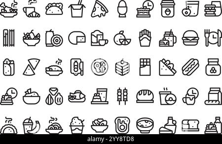 Collection d'icônes vectorielles de haute qualité avec contour modifiable. Idéal pour les projets professionnels et créatifs. Illustration de Vecteur