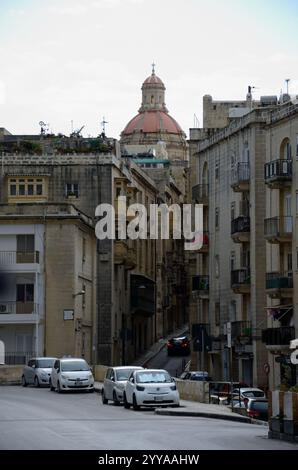 Église Saint-Nicolas, la Valette, Malte, Europe Banque D'Images