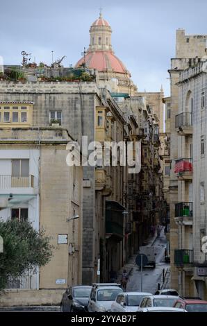 Church of St Nicholas, créé Nicholas Street, Valletta, Malte, Europe Banque D'Images