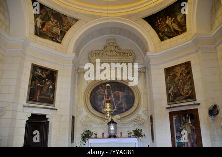 Chapelle de Jean-Baptiste, place Saint-Nicolas, Siggiewi, Malte, Europe Banque D'Images