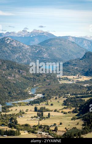 Montagnes et lacs du sud du Chili Banque D'Images
