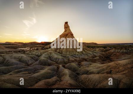 Désert de Las Bardenas Reales dans le nord de l'Espagne Banque D'Images