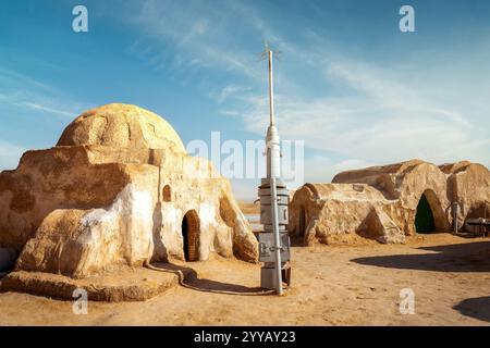 Lieu de tournage de MOS Espa Star Wars en Tunisie, janvier 2023 Banque D'Images