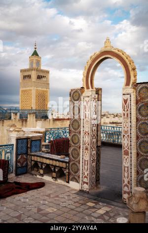 Sidi Bou Said à Tunis, en Tunisie Banque D'Images